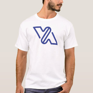 Camiseta Azul Minimal Letra VA Clássico