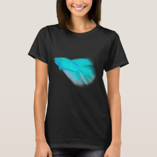 Camiseta Azul-Neo-claro-peixe