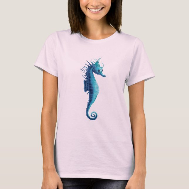 Camiseta azul oceânica (Frente)