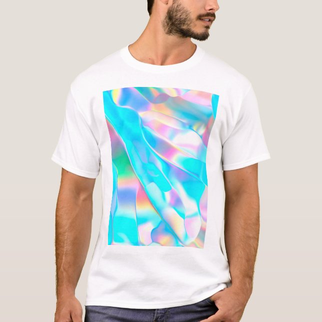 Camiseta Azul opal Iridescente (Frente)