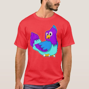 Camiseta Azul-papagaio