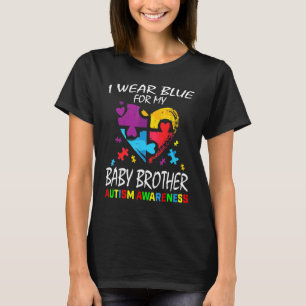 Camiseta Azul Para Bebê Irmão Autismo Sensibilização Crianç