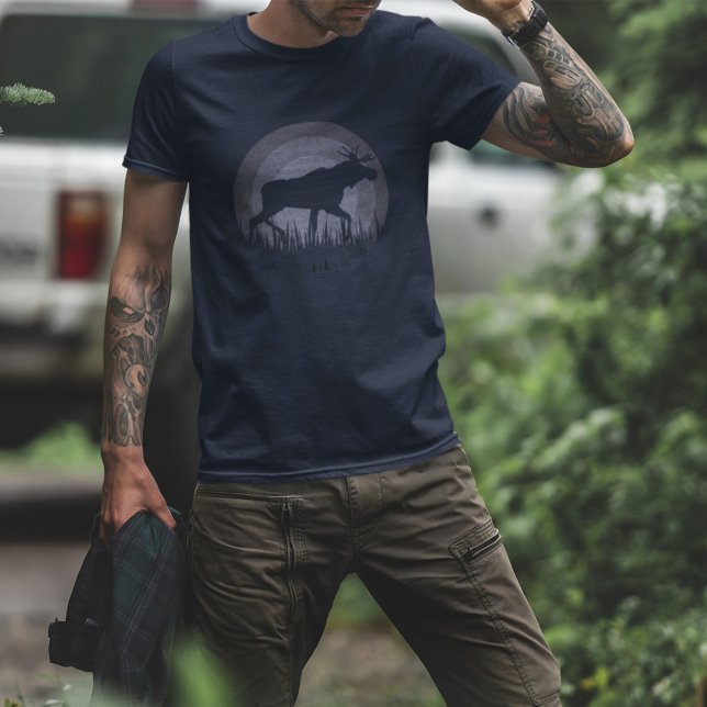 Camiseta Azul Pastel Azul de Moose Ultramarina (Criador carregado)