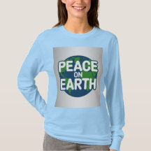 Camiseta Azul Paz Na Terra