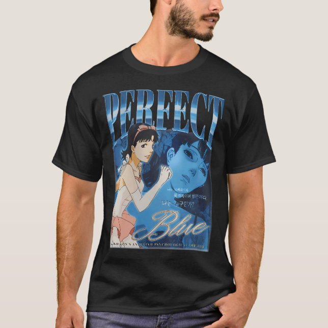 Camiseta Azul Perfeito Mima Kirigoe (Frente)