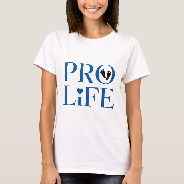 Camiseta Azul Pro Life (Frente)
