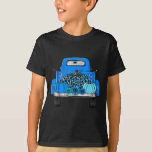 Camiseta Azul Pumpkin E Sensibilização Para A Diabetes De C