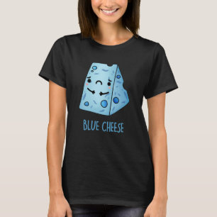 Camiseta Azul Queijo Engraçado Comida Arma Escuro BG
