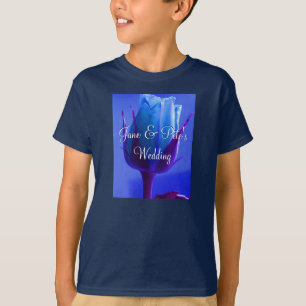 Camiseta Azul Rosa Delight