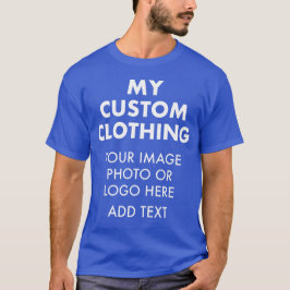 Camiseta azul royal personalizada para HOMENS