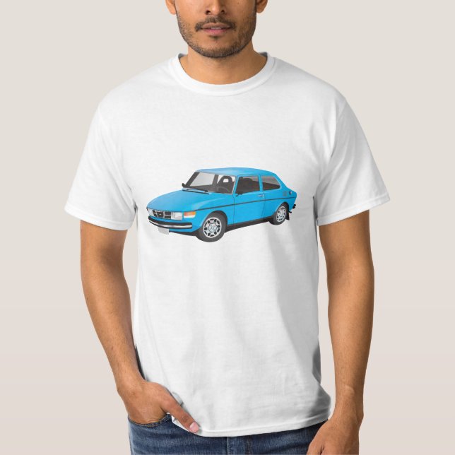 Camiseta Azul SAAB 99 (Frente)