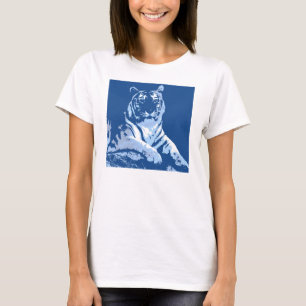 Camiseta Azul-Tigre