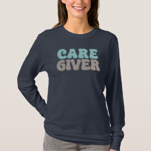 Camiseta Azul Turquesa e Bege de Conscientização p