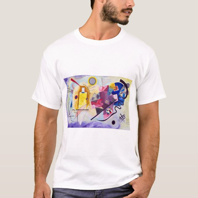 Camiseta Azul Vermelho Amarelo, Wassily Kandinsky (Frente)
