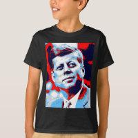 Azul vermelho do pop art JFK John F. Kennedy