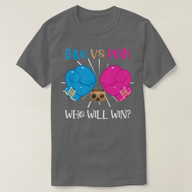 Camiseta Azul vs. Boing Sexo Rosa Revelam Festa Ideal (Frente do Design)