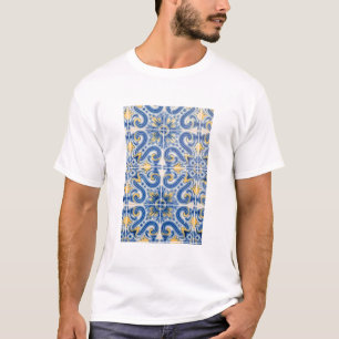 Camiseta Azulejo azul e amarelo, Portugal