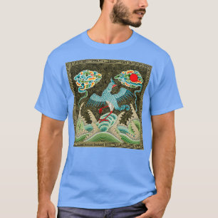 CAMISETA AZULEJO CHINÊS DRAGON BIRD