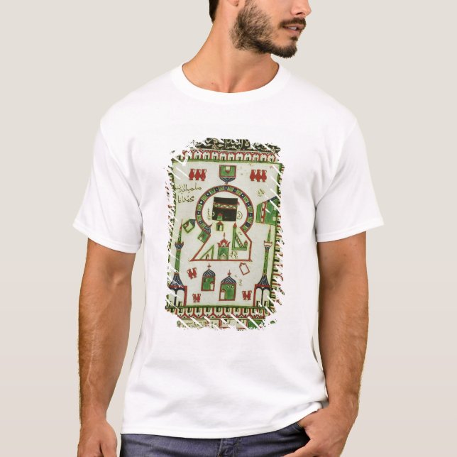 Camiseta Azulejo com representação de Meca (Frente)