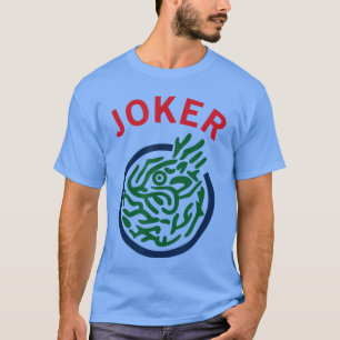 Camiseta Azulejo Coringa de Mahjong Chinês Fantasia