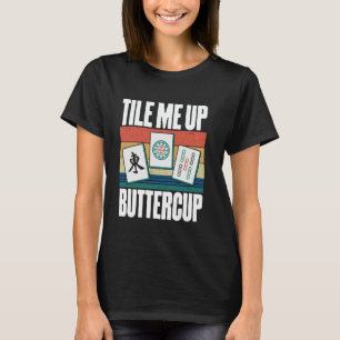 Camiseta Azulejo de Mahjong Me Up Buttercup Azulejos Chines
