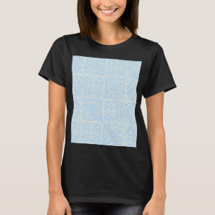 Camiseta Azulejo delicado no estilo Amalfi sem emenda