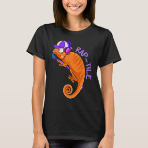Camiseta azulejo Rapper Reptile Lover Hip hop Music Herpet