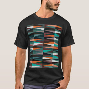 Camiseta Azulejos Diamantes: Mosaico Colorido do Chão