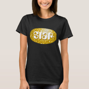 Camiseta Azulejos "Dourado" t-shirt "estrela" preto