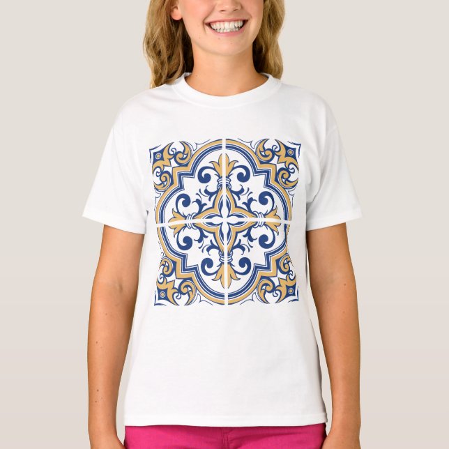 Camiseta Azulejos em português 1 (Frente)