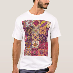 Camiseta Azulejos portugueses: padrão do estilo talavera.