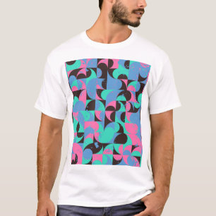 Camiseta Azulejos Vintage Neon Pink Green