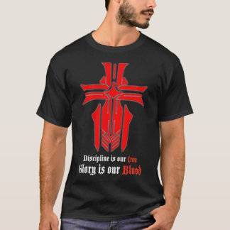 Camiseta Azur Lane - Logotipo de Sangue de Ferro com Slogan