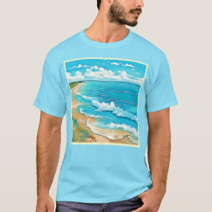 Camiseta Azure Beach Calm Design