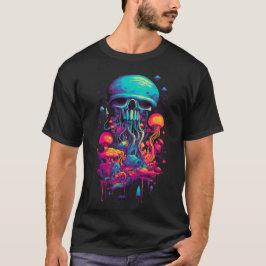 Camiseta Azure Enigma: Caveira Azul