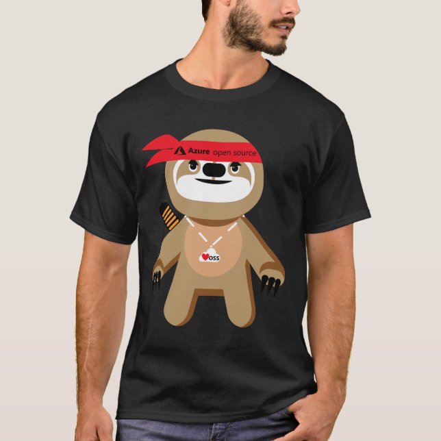 Camiseta Azure Open Source Brady A Lira Ninja (Frente)