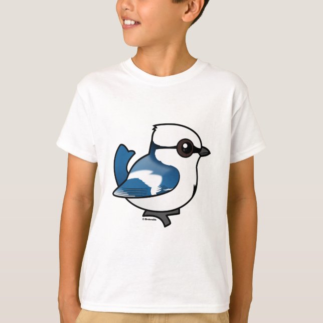 Camiseta Azure Tit Birdorable (Frente)