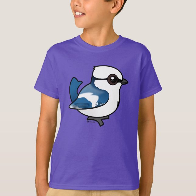 Camiseta Azure Tit Birdorable (Frente)
