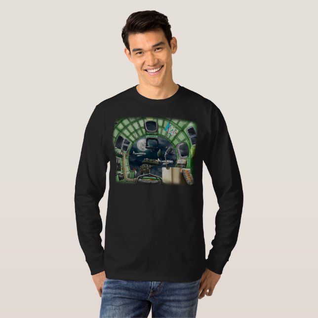 Camiseta B17 de um Vista de Bombardeiros (Frente Completa)