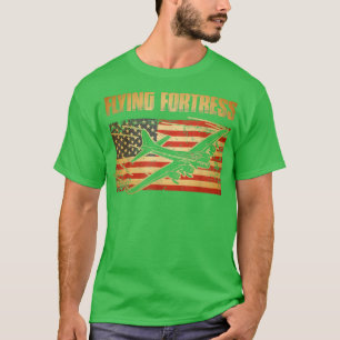 Camiseta B17 Flying Fortress American Flag Patriot