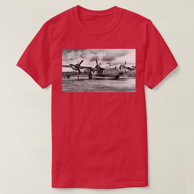 Camiseta B24 Guerra Mundial Libertadora 2 1944 (Frente do Design)