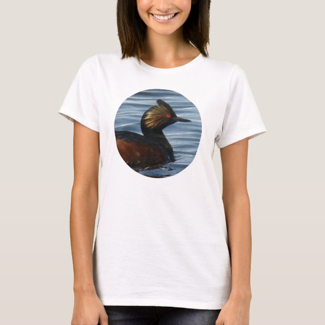 Camiseta B41w Eared Grebe (Frente)