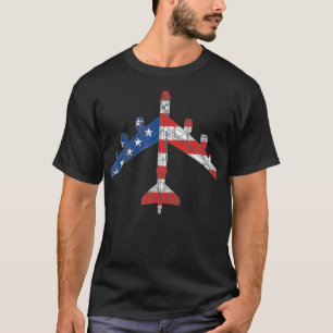 Camiseta B52 Aeronaves Estrtratofortaleza Americana Esquemá