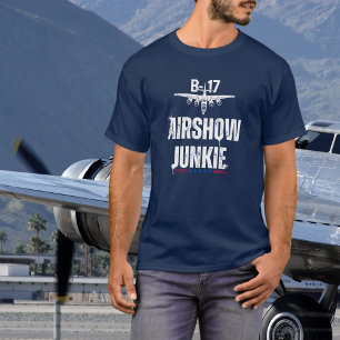 Camiseta B-17 Avião Antigo Show de Aviação Adicto Aviação W