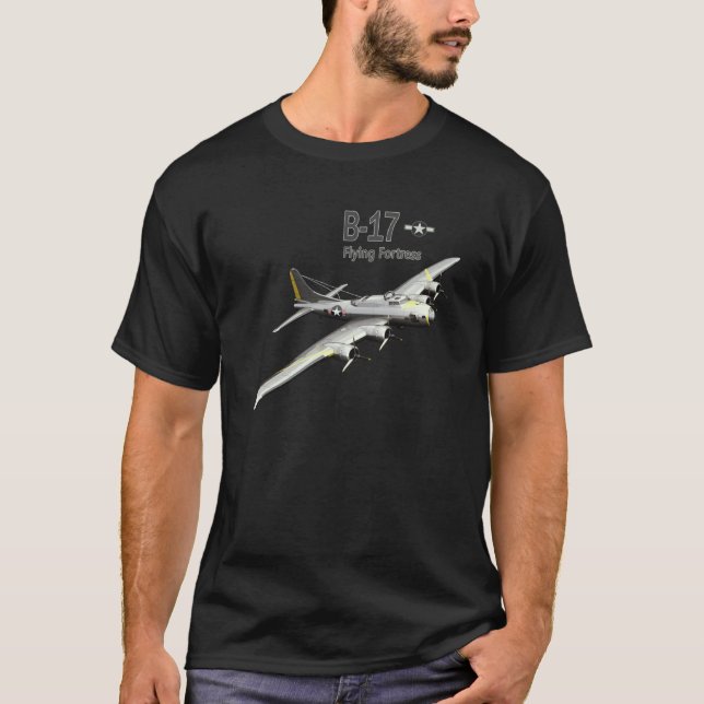 Camiseta B 17 Avião Bombardeiro WW2 (Frente)