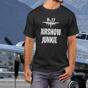 Camiseta B-17 Avião de Vintage Avião Junkie Aviation WII