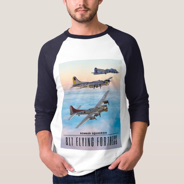 CAMISETA B-17 BOMBRA DE FORTALHO-VOADOR (Frente)