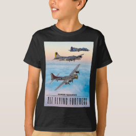 CAMISETA B-17 BOMBRA DE FORTALHO-VOADOR