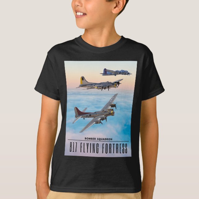 CAMISETA B-17 BOMBRA DE FORTALHO-VOADOR (Frente)
