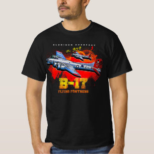 Camiseta B-17 Fortaleza Voadora Força Aérea Americana